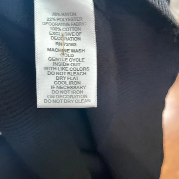 Cable & Gauge Black Sweater w/Lace Collar SZ M - Picture 6 of 6